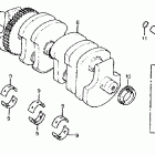 CB700SC Коленвал и поршни