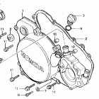 CR125R Right crankcase cover 84-86