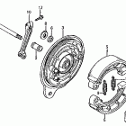 CB700SC Задний тормоз