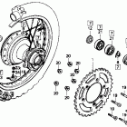 CR500R Rear wheel 84-86