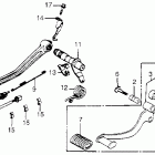 VF1100C Brake pedal @ gearshift pedal