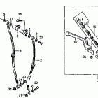 VF500F Главный тормозной цилиндр - передний