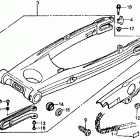 VF500F Swingarm @ chain case