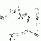 VFR750F Brake pedal @ gearshift pedal