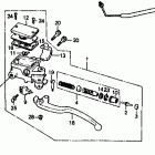 VF500F Цилиндр сцепления