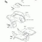 Bayou 300 (KLF300-B13) Decals(red)(klf300-b13)