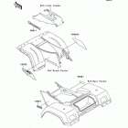 Bayou 300 4X4 (KLF300-C12) Decals(red)(klf300-c12)