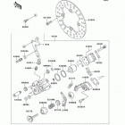 Mojave 250 (KSF250-A14) Задний тормоз