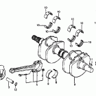 VF700F Коленвал и поршни