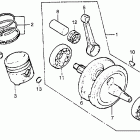 CB125S Коленвал и поршни