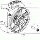 CB650SC Заднее колесо