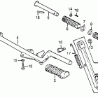 CB125S Side stand @ footpegs