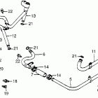 VT700C Патрубки охлаждения