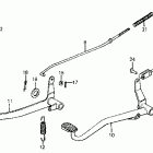Z50R Brake pedal @ kick starter arm @ gearshift pedal