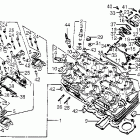 CB650SC Cylinder head @ oil feed pipe
