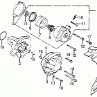 VF1100S Rear cover @ water pump