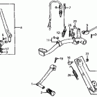 XL100S Brake pedal @ gearshift pedal @ kick starter arm 81-85