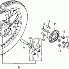 CB125S Заднее колесо