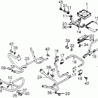 GL1200A 120i / a / l engine guard @ saddlebag stay 84-85