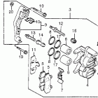 XL350R Передний тормозной суппорт