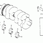 CB650SC Коленвал и поршни