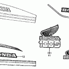 XL100S Fuel tank stripe
