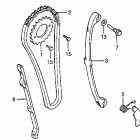 CB125S Цепь ГРМ и натяжитель