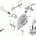 XL125S Задний тормоз