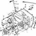 XR350R Крышка картера правая