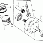 XL125S Коленвал и поршни