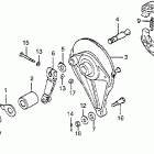 CB125S Задний тормоз