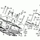 VF500C Задняя головка цилиндров