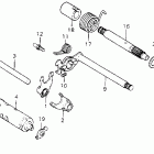 XL80S Gearshift fork @ gearshift drum @ kick starter spindle 8...