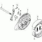 CB650SC Задний тормоз