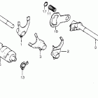 XL125S Gearshift drum @ gearshift spindle