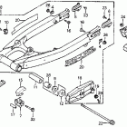 XR350R Swingarm @ chain case 85