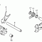 XL350R Барабан и вилки переключения