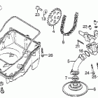 VF1100S Oil filter @ oil pan @ oil pump