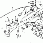 Z50R Frame @ ignition coil @ wire harness