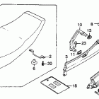 VF750F Сидение и задний обтекатель