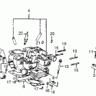 VF1000F Задняя головка цилиндров
