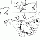 XR200 Wire harness @ c.d.i. unit  @ ignition coil
