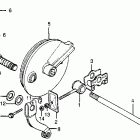 CR80R Задний тормоз