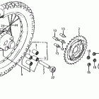 XL125S Заднее колесо