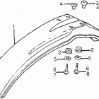 XR500R Переднее крыло