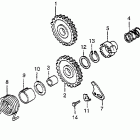 CR80R Кик стартер