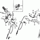 CR60R Control levers @ switches  @ cables