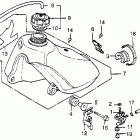 CR80R Топливный бак