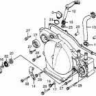 CR80R Крышка картера правая