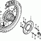 CR60R Заднее колесо